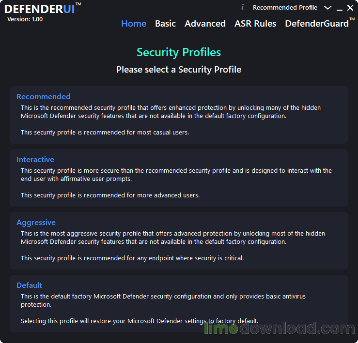 DefenderUI