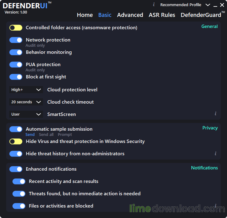 DefenderUI