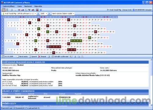 AUTOPLAN Cestovní příkazy