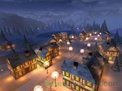 3D Winter Night screensaver