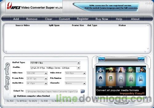 Apex Video Converter Super