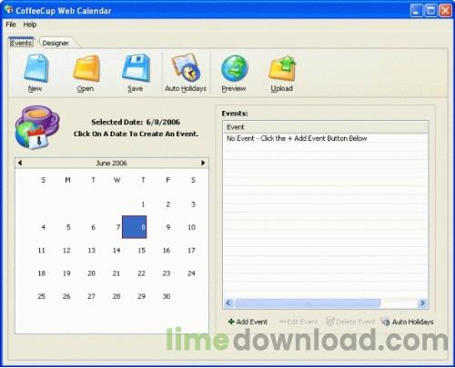 CoffeeCup Web Calendar