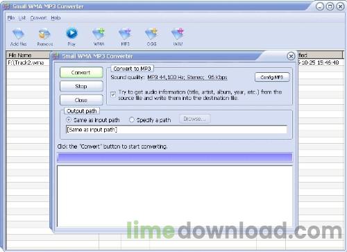 Small WMA MP3 Converter