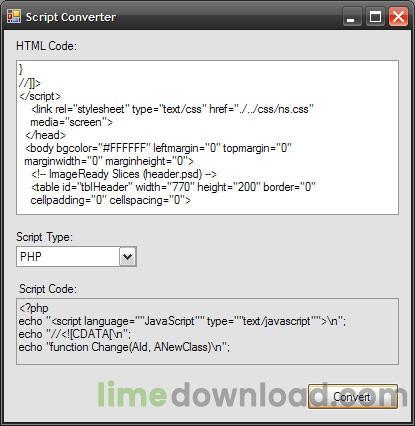 Script Converter