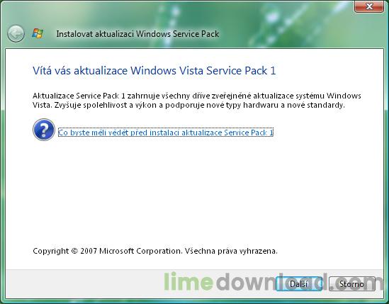 Windows Vista Service Pack SP1 64bit