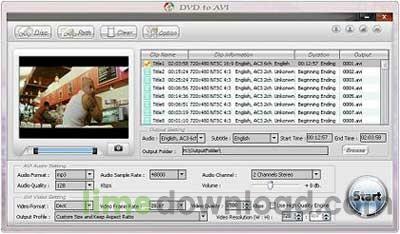 Alldj DVD To AVI Converter